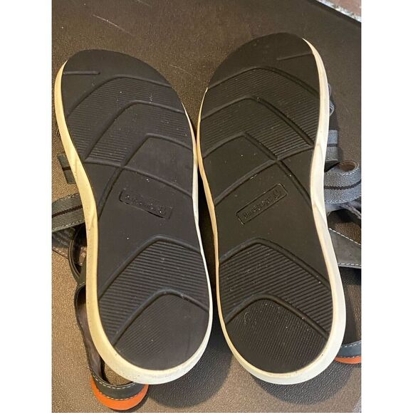 BARETRAPS • Gracee Gray/Conac Orange/White Foam Sole Strappy Hook/Loop Closure O - Picture 5 of 13